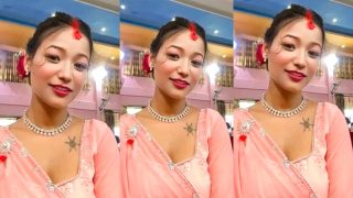Nepali Sexy Girlfriend Showing Her Big Boobs