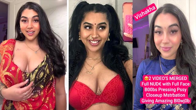 Famous Indian NRI Influencer Vishakha Full Frontal Nude Boobs Pressing Pussy